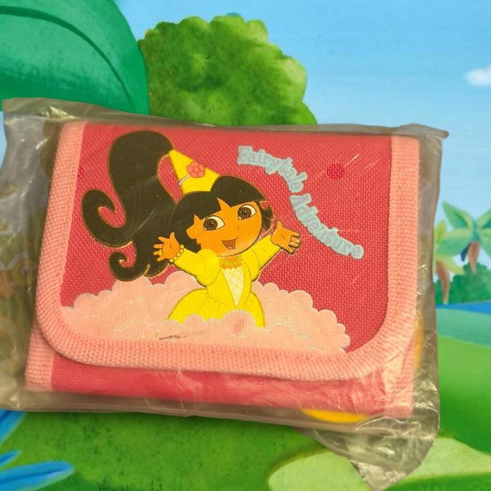 Pink dora the explorer wallet